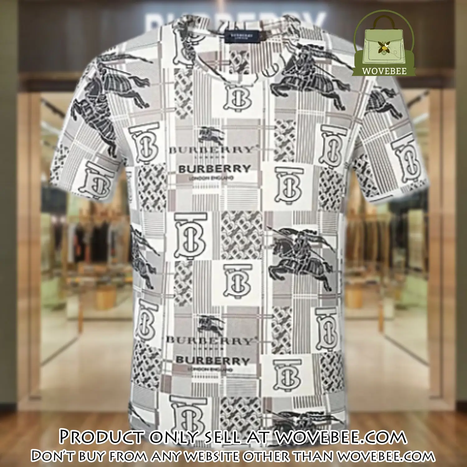 Burberry logo luxury brand unisex tshirt outfit for men women wvb0240429